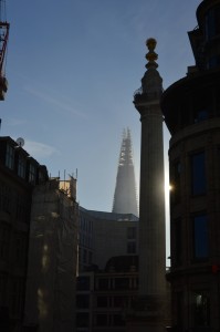 the monument and the shard